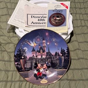 Bradford Exchange Disneyland 40th Anniversary plate